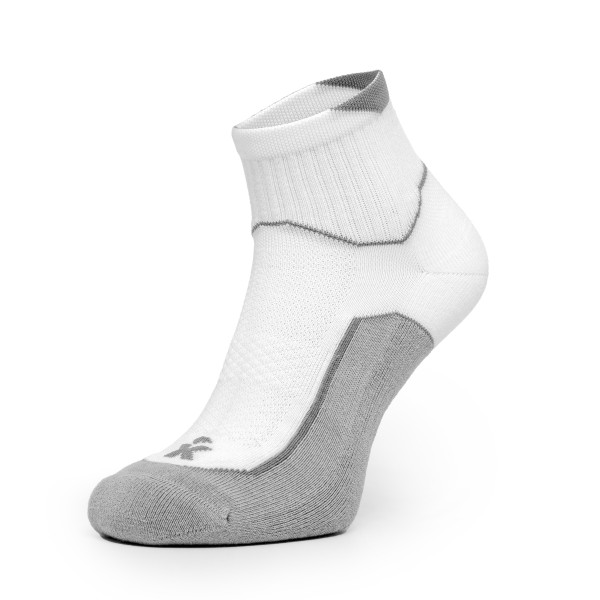 Socken kurz, weiß-grau